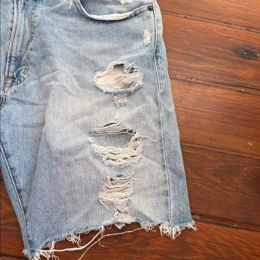 Denim & Supply Ralph Lauren grunge distressed denim jean cutoff shorts sz 32